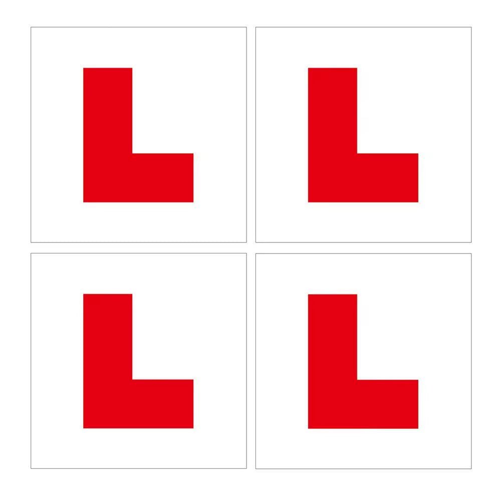 Car L Plate Vehicle Stickers Learner Plate Sticker Car Stickers Car Learner Sign Magnetic L Plates New Drivers Stickers