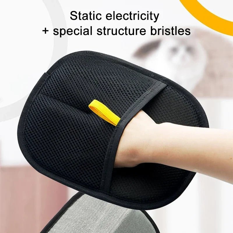 Pet Electrostatic Hair Removal Gloves Cat Hair Removal Brush Adhesive Gloves Cat Comb Cleaning Hair Removal Grooming Glove