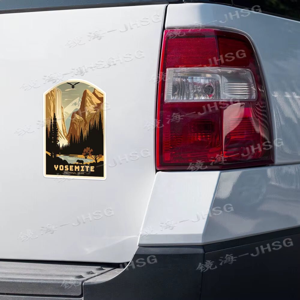 Yosemite National Park Stickers, Vinyl Car Bumper Stickers, Vehicle Decorative Accessories